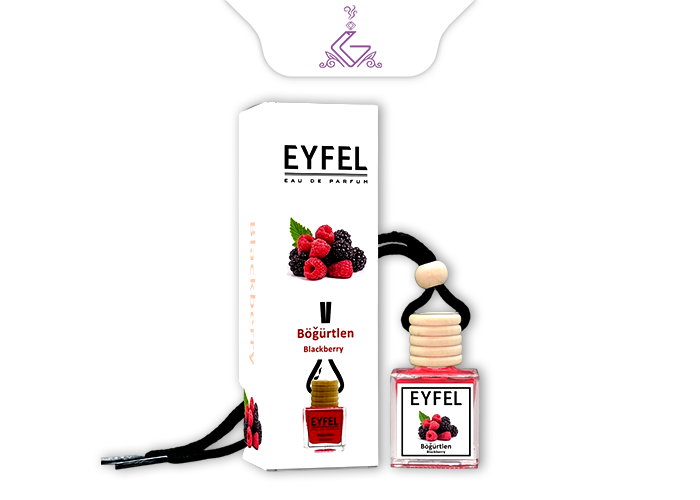خوشبو کننده ماشینی آویز(شیشه ای) تمشک BLACK BERRY برند ایفل EYFEL